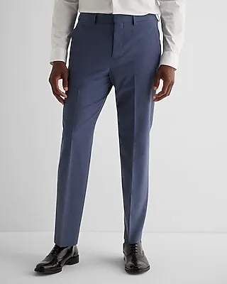 Classic Dusty Blue Wool-Blend Modern Tech Suit Pants Blue Men's W30 L32