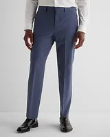 Classic Dusty Blue Wool-Blend Modern Tech Suit Pants Blue Men's W32 L36