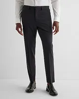 Extra Slim Charcoal Wool-Blend Modern Tech Suit Pants Gray Men's W34 L36