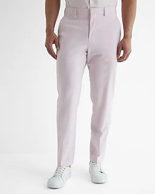 Slim Light Pink Wool-Blend Modern Tech Suit Pants Pink Men's W29 L32