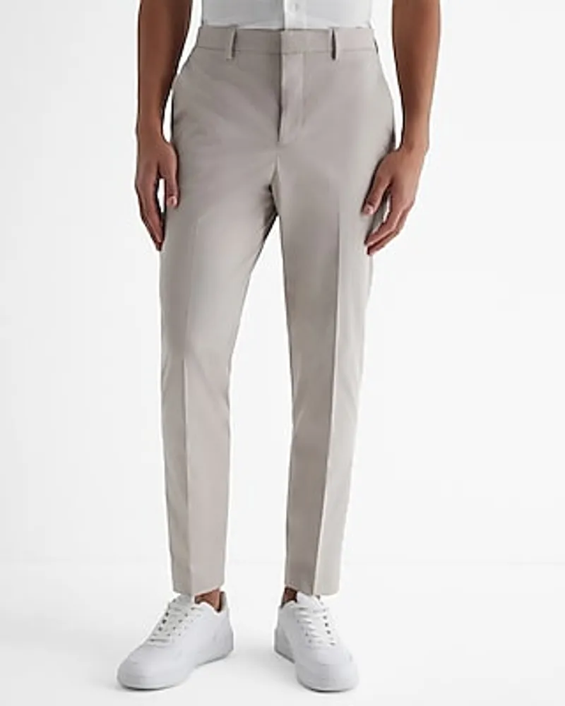 ASOS DESIGN skinny suit pants in tan cotton linen | ASOS