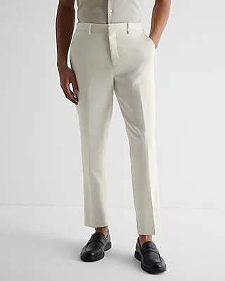 Slim White Suit Pants