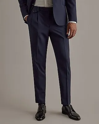 Edition Slim Navy Wool Suit Pants Blue Men's W28 L30