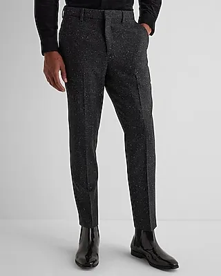Extra Slim Plaid Wool-Blend Suit Pants Multi-Color Men's W36 L32