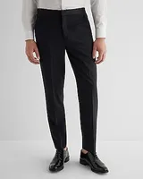 Big & Tall Classic Black Wool-Blend Tuxedo Pants Black Men's W38 L34