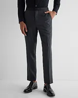 Slim Gray Wool-Blend Tuxedo Pants Multi-Color Men's W28 L30