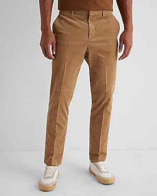 Extra Slim Tan Corduroy Dress Pants