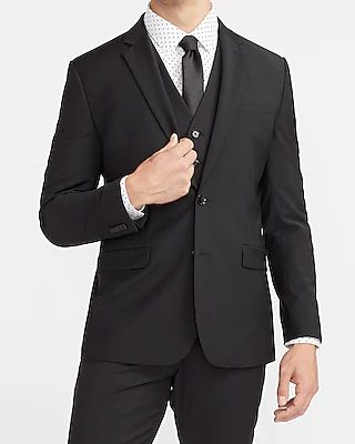 Slim Wool-Blend Modern Tech Suit Jacket Men's Long