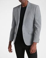 Classic Gray Wool-Blend Modern Tech Suit Jacket Gray Men's 42