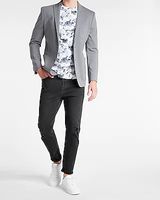 Extra Slim Solid Gray Hyper Stretch Suit Jacket