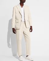 Express X Simon Spurr Cotton Suit Jacket Neutral Men's Short