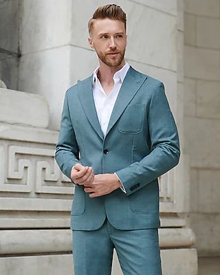 Extra Slim Solid Flannel Suit Jacket