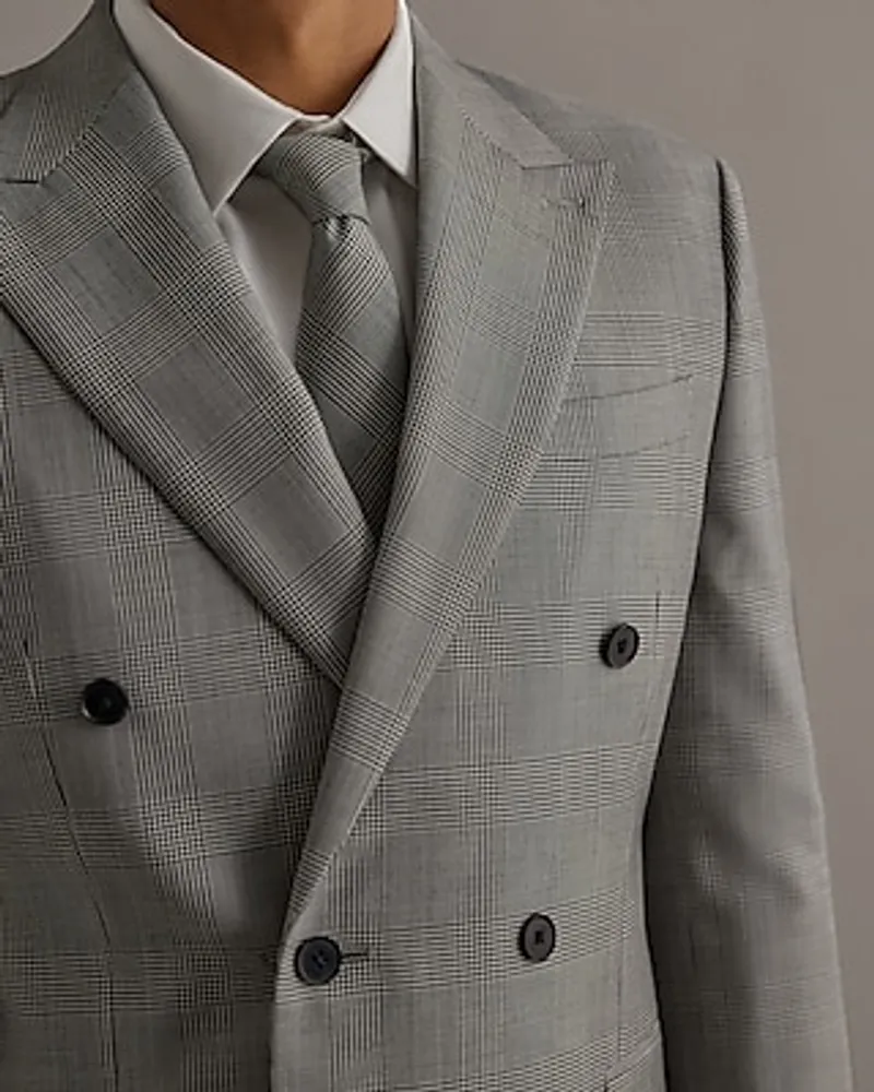 Edition Slim Plaid Merino Suit Jacket