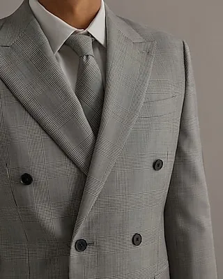 Edition Slim Plaid Merino Suit Jacket