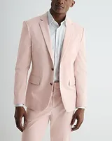 Extra Slim Pink Cotton Stretch Suit Jacket Pink Men's 40 Short