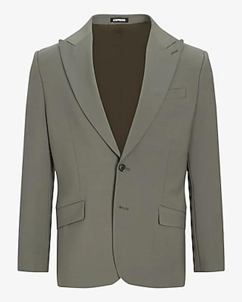 Express Extra Slim Olive Modern Tech Suit Jacket Green Men's 38 Short |  Plaza Las Americas