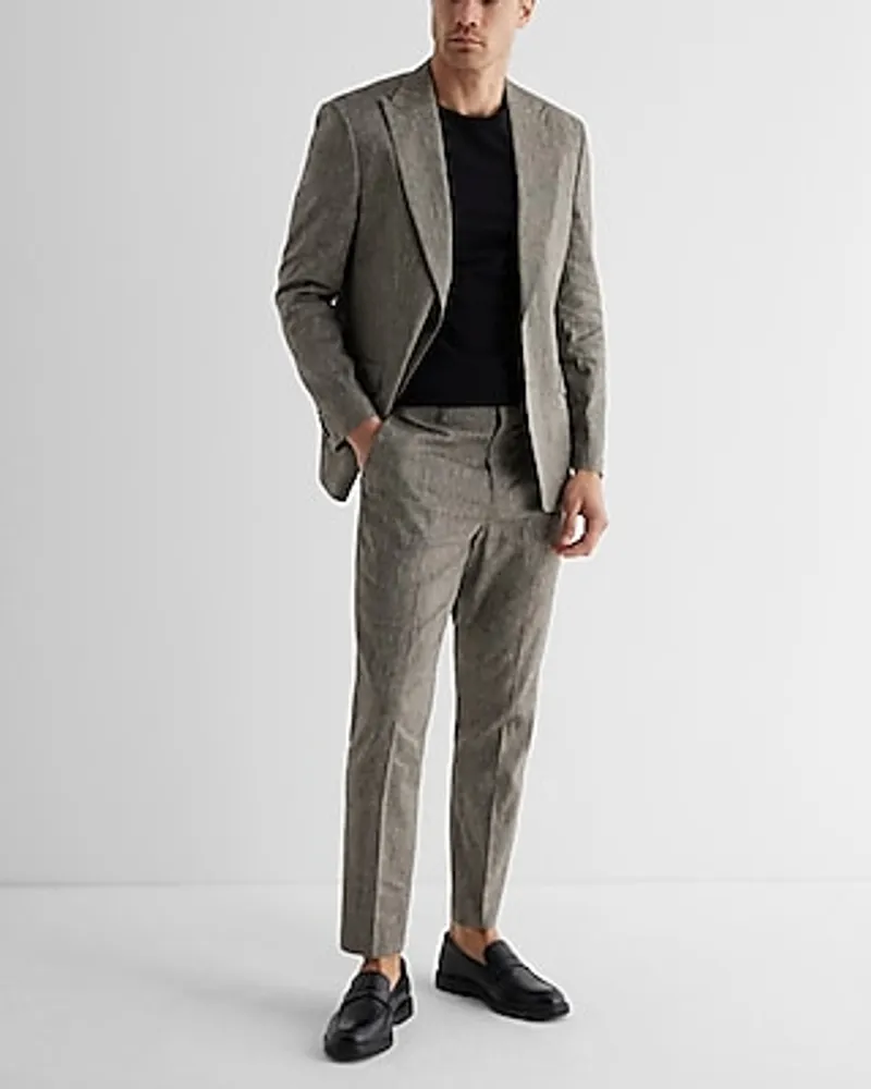 Extra Slim Striped Linen-Blend Stretch Suit Jacket