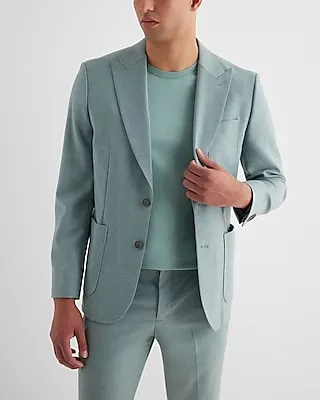 Express Men's Slim Double Breasted Suit Jacket