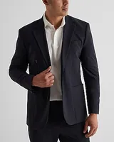 Slim Navy Comfort Stretch Knit Suit Jacket