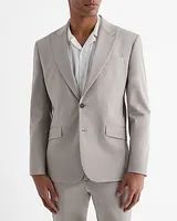 Extra Slim Camel Stretch Cotton Suit Jacket Neutral Men's 42