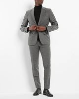 Extra Slim Charcoal Wool-Blend Suit Jacket Gray Men's 40 Short