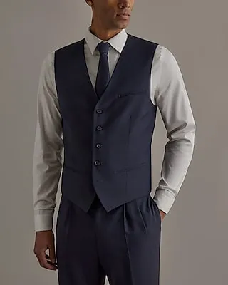 Edition Slim Navy Wool Suit Vest