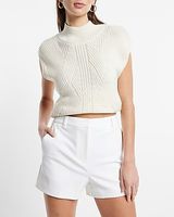 Editor Super High Waisted Tailored Shorts White Women's