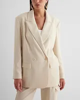 Oversized Boyfriend Blazer Neutral Women's XL