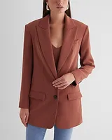 Drapey Oversized Cropped Business Blazer