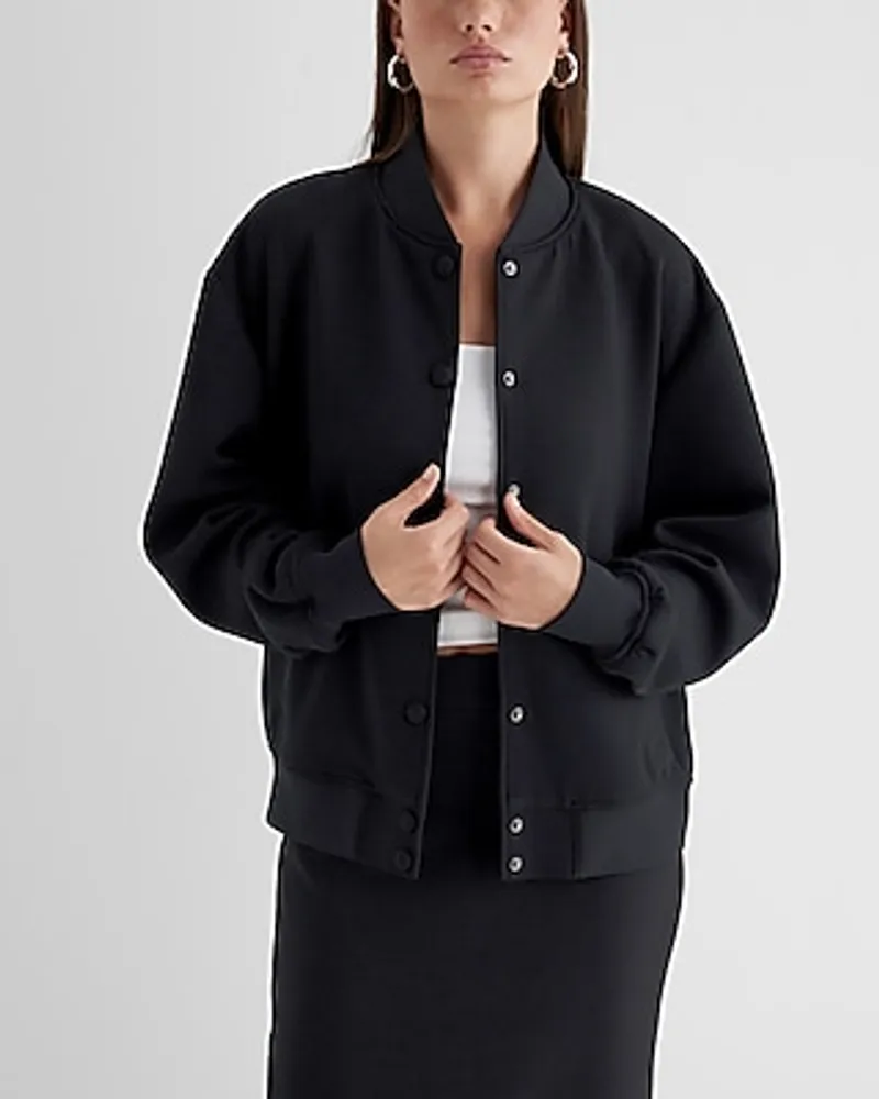 Luxe Lounge Oversized Bomber Jacket Women's L