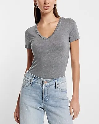Supersoft Fitted V-Neck Double Layer Tee Women