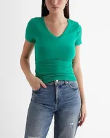 Supersoft Fitted V-Neck Double Layer Tee Women