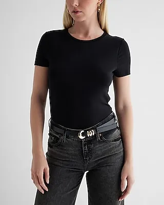 Supersoft Fitted Double Layer Crew Neck Tee Women
