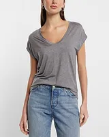 Supersoft Relaxed Scoop Neck Tunic Tee Women's