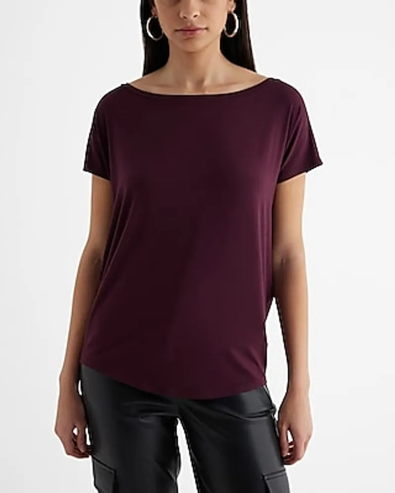 Relaxed Off The Shoulder Short Sleeve London Tee Women's