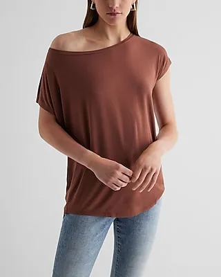 Relaxed Off The Shoulder Short Sleeve London Tee Women's