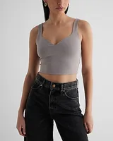 Body Contour High Compression Sweetheart Neckline Crop Top Women