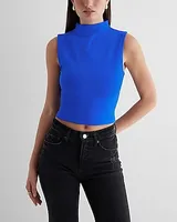 Body Contour High Compression Mock Neck Crop Top Women's