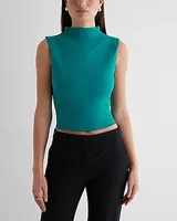 Body Contour High Compression Mock Neck Crop Top Women's