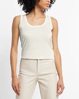 Supersoft Relaxed Scoop Neck Tank White Women's