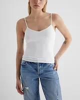 The New Modern Length Supersoft V-Neck Cami White Women's