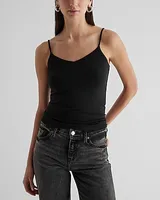 The New Modern Length Supersoft V-Neck Cami Black Women's L