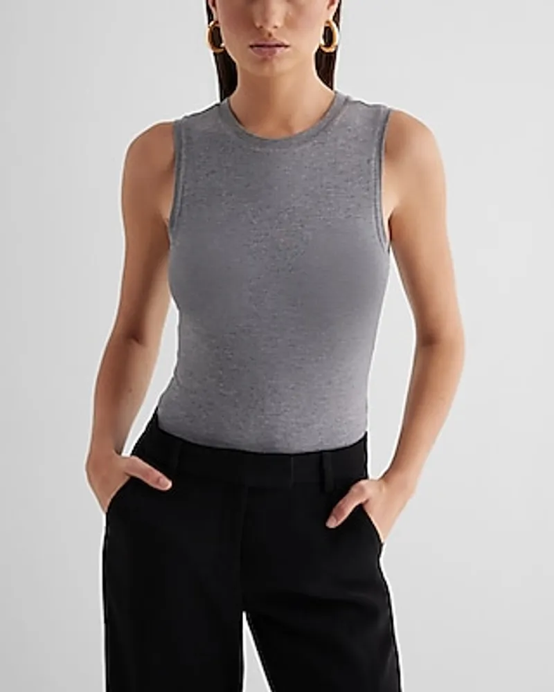 Supersoft Fitted High Neck Sleeveless Bodysuit Women