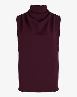 Skimming Draped Mock Neck Tank Women's