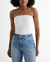 Best Loved Tube Top With Bra Cups White Women's S