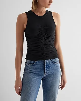 Crew Neck Ruched Tank Women's