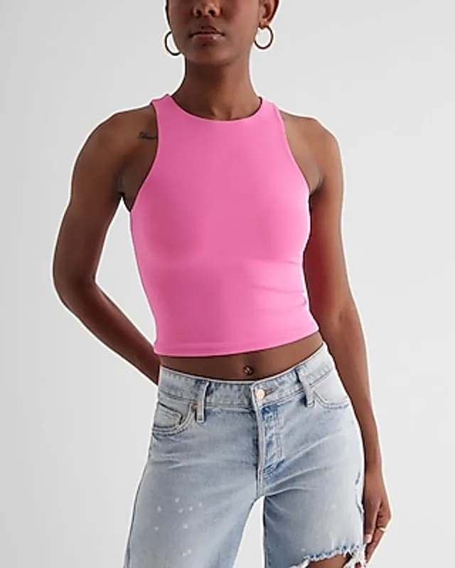 Express Body Contour High Compression High Neck Crop Top Women's