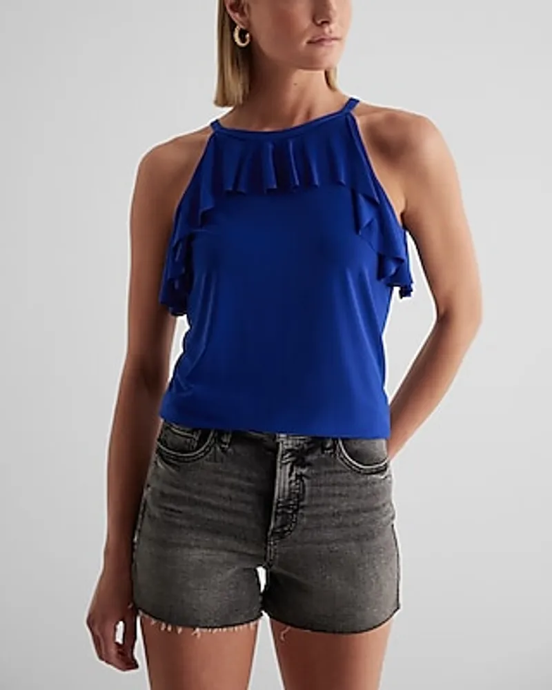 Women's Blue Tank Tops - Sleeveless Tops & Shirts - Express