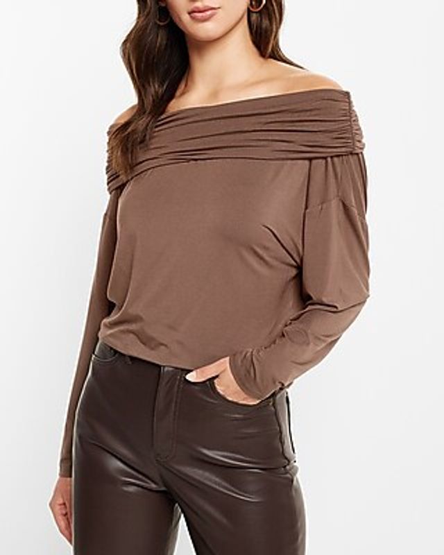 DOLAN Mesh Ruffle Blouse