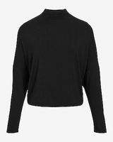 Mock Neck Dolman Sleeve Tee Women's S